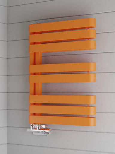 Terma Warp S Heated Towel Rail Matt Orange 655 x 500mm Price Comparisons | Compare The Build