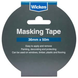 Wickes Multi-Surface Cream Masking Tape - 36mm x 50m Price Comparisons | Compare The Build