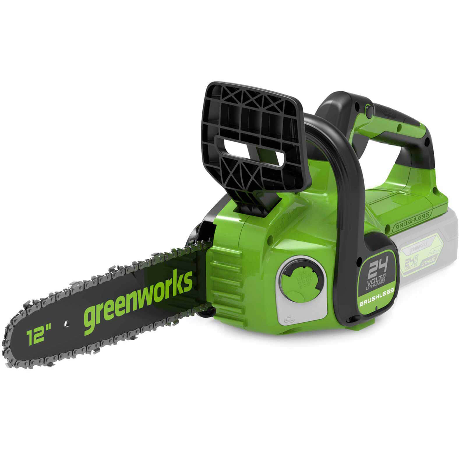 Greenworks GD24CS30 24v Cordless Brushless Chainsaw 300mm No Batteries No Charger Price Comparisons | Compare The Build