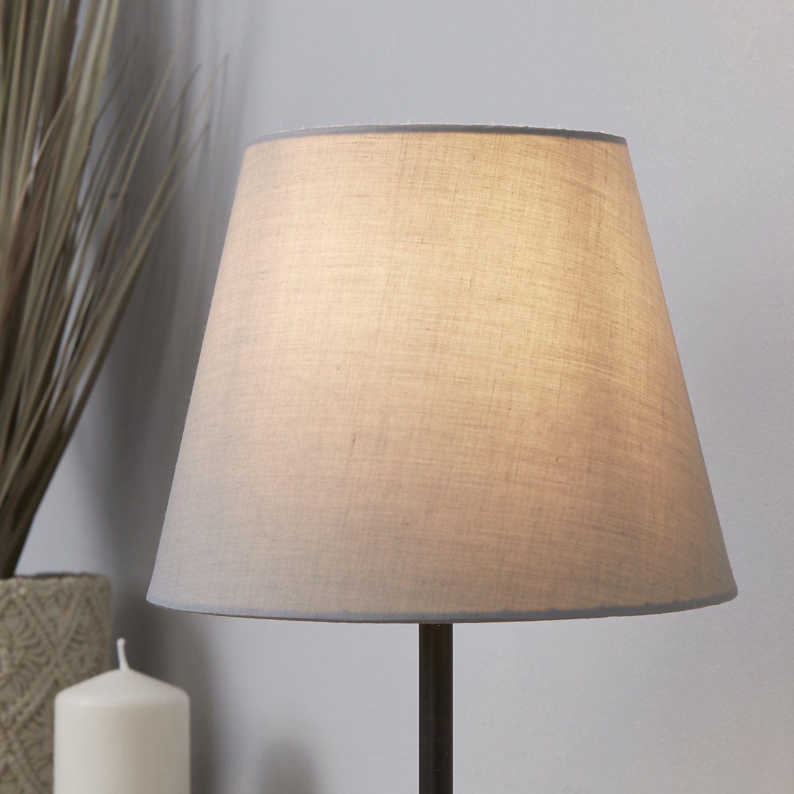 Clyde Tapered Lamp Shade - 20cm - Light Grey Price Comparisons | Compare The Build