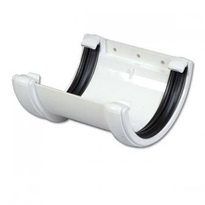 FloPlast White Half Round Gutter Union Bracket RU1.W Price Comparisons | Compare The Build