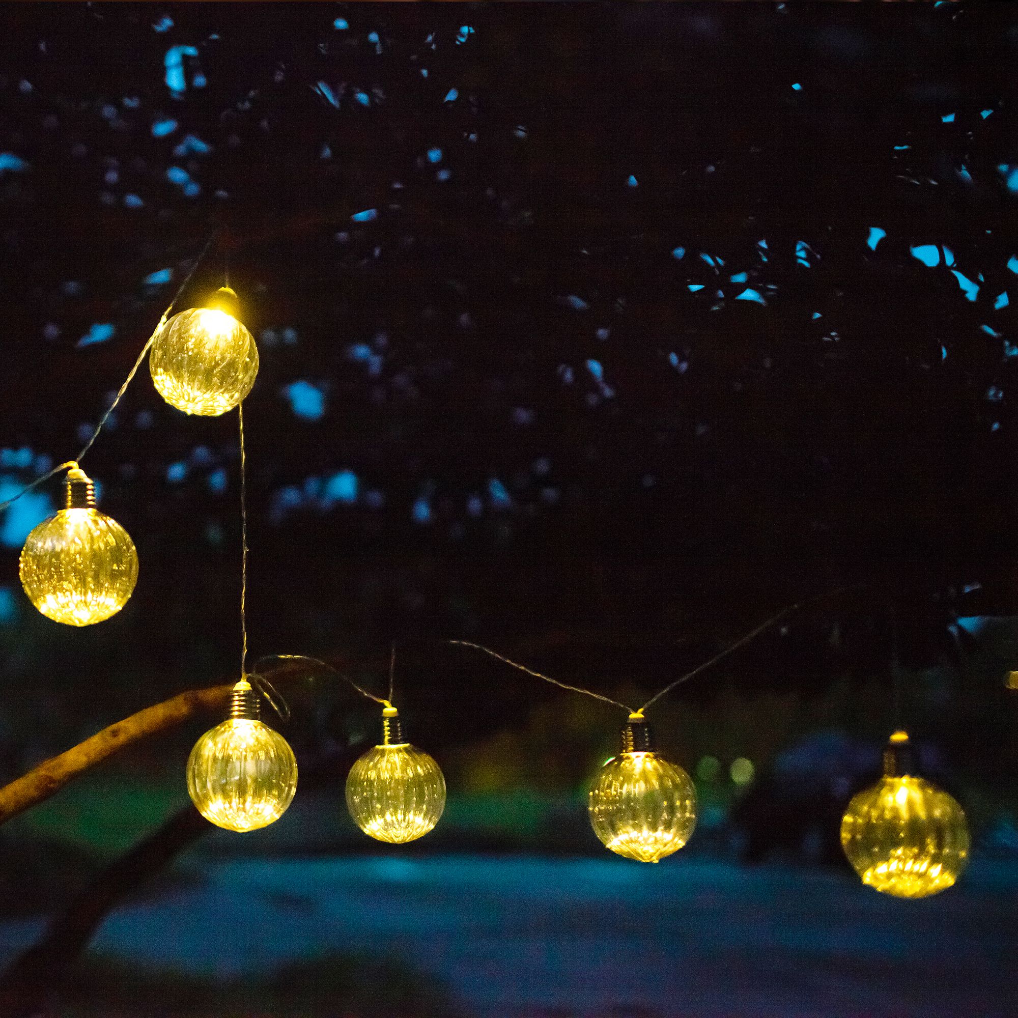 Hafren Ball Solar-Powered Warm White 10 Led Outdoor String Lights | Compare The Build