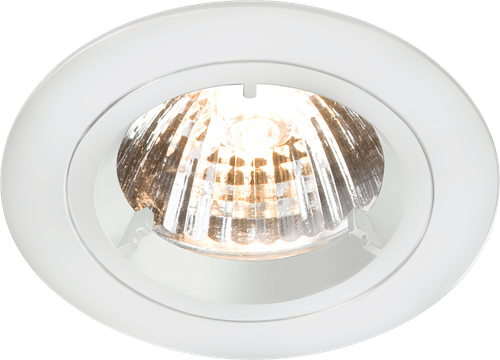 KnightsBridge IP20 230V/ GU10 White Recessed Fixed Twist & Lock Downlight | Compare The Build