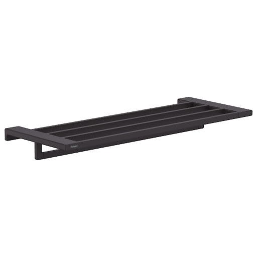 hansgrohe AddStoris Towel Rack with Towel Rail 648mm Matt Black - 41751670 Price Comparisons | Compare The Build