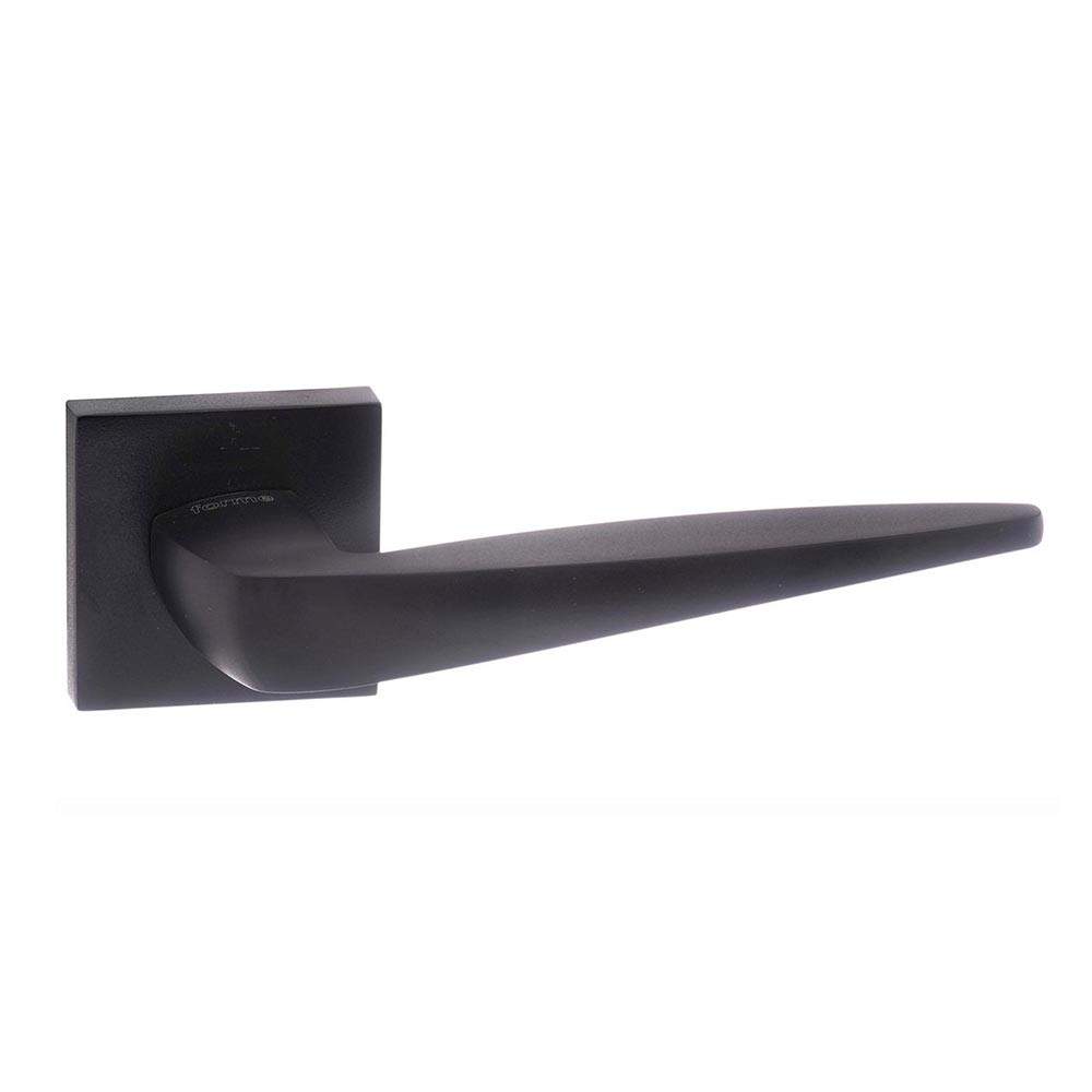 Atlantic Forme Foglia Designer Lever on Minimal Square Rose - Matt Black Atlantic UK FMS272MB Price Comparisons | Compare The Build