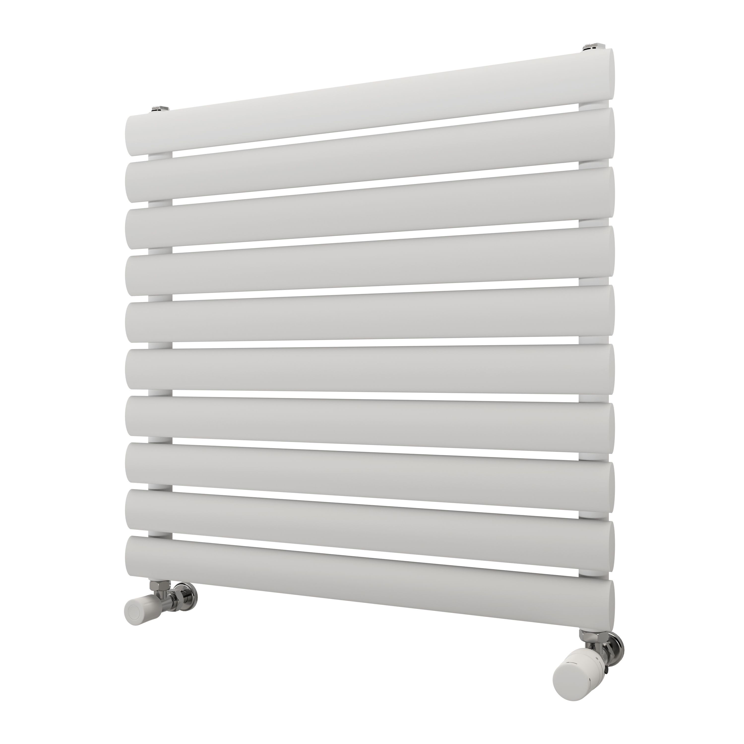 Ximax Champion Satin White Horizontal Designer Radiator, (W)600mm X (H)584mm Price Comparisons | Compare The Build