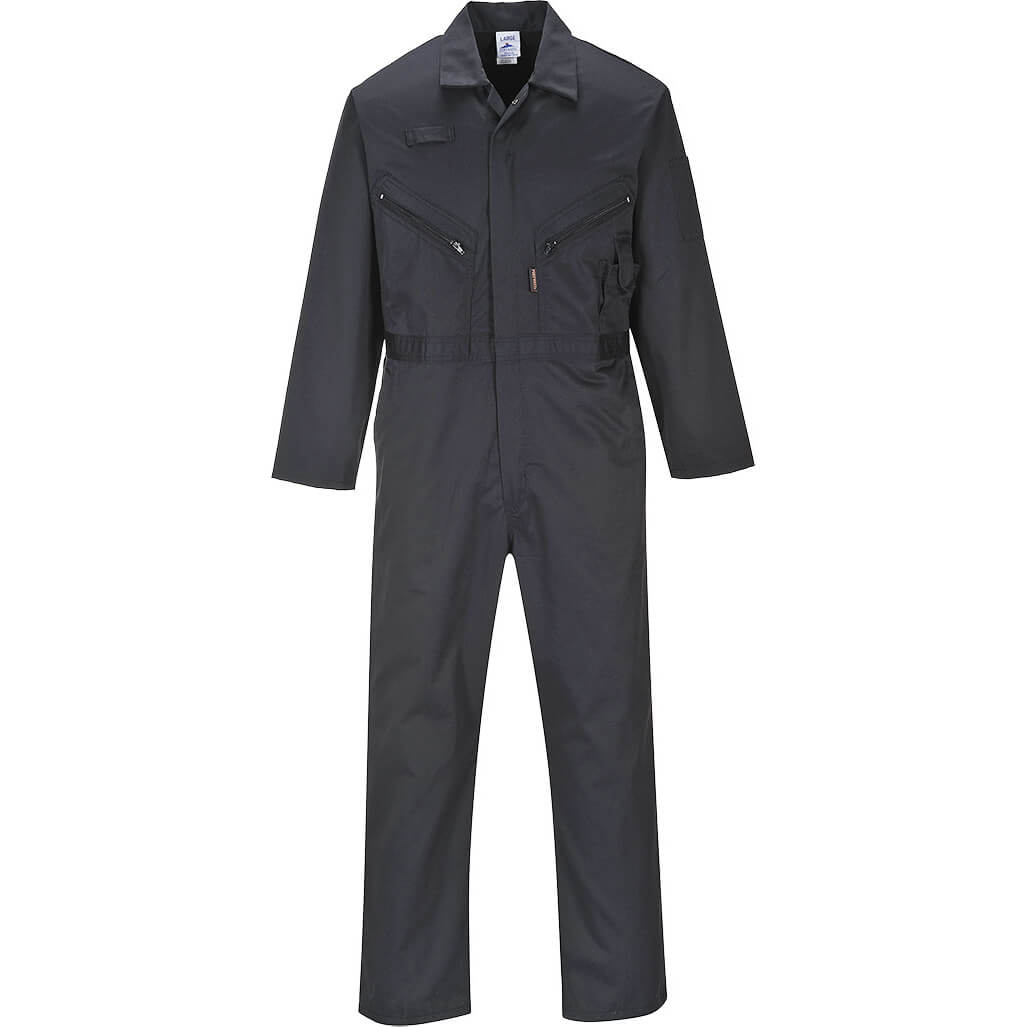 Portwest Liverpool Zip Coverall Black S 31" Price Comparisons | Compare The Build