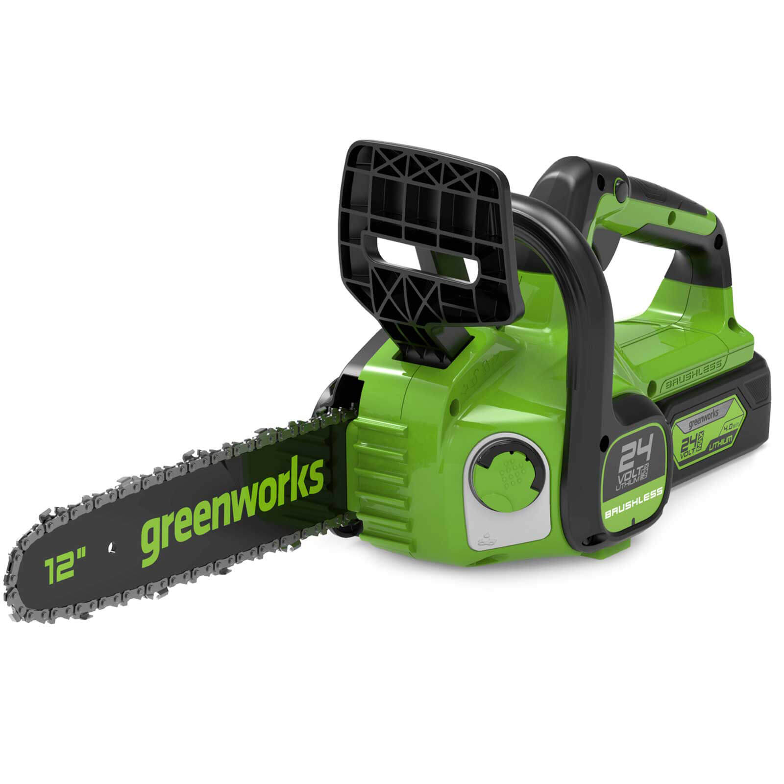 Greenworks GD24CS30 24v Cordless Brushless Chainsaw 300mm 1 x 4ah Li-ion Charger Price Comparisons | Compare The Build