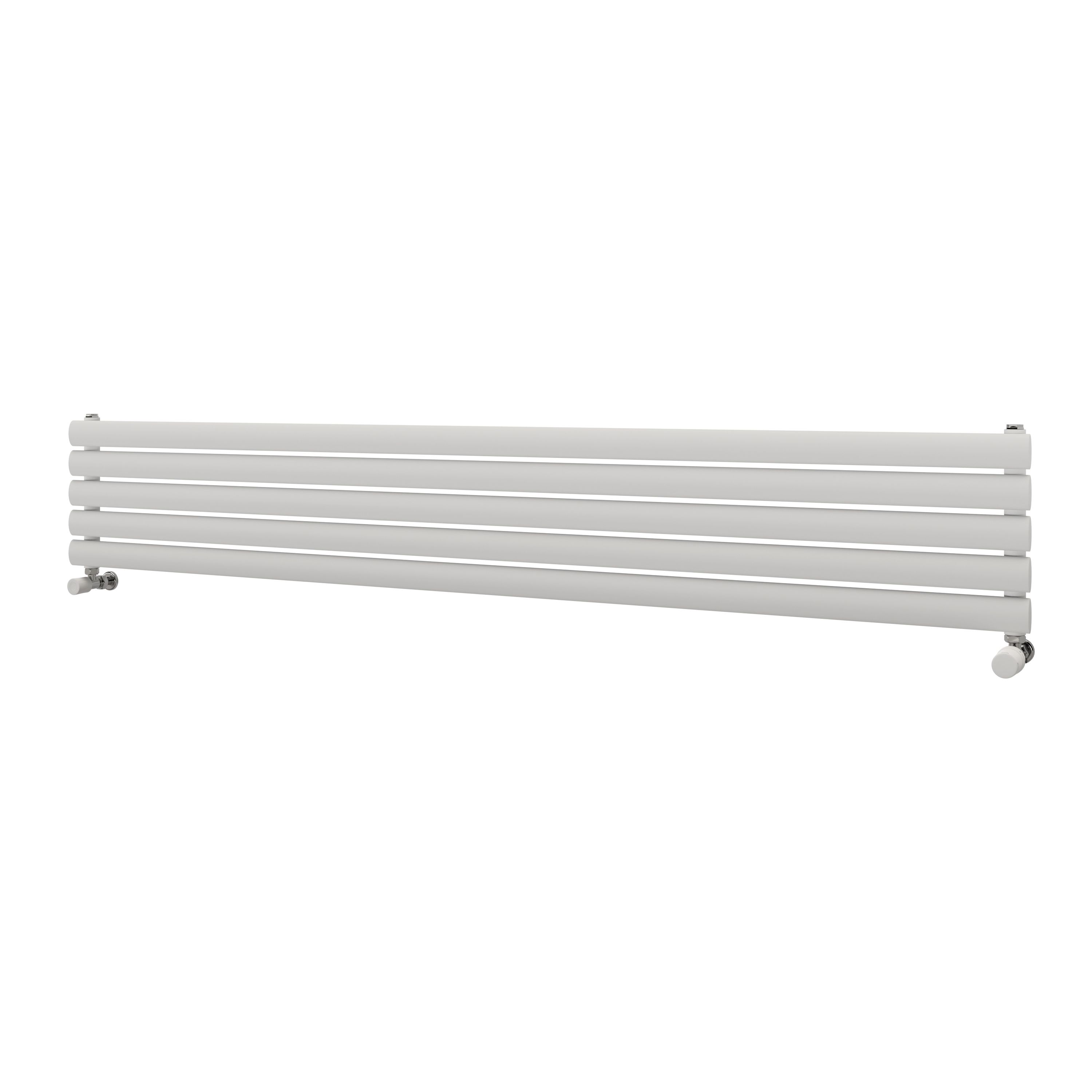 Ximax Champion Satin White Horizontal Designer Radiator, (W)1800mm X (H)294mm | Compare The Build