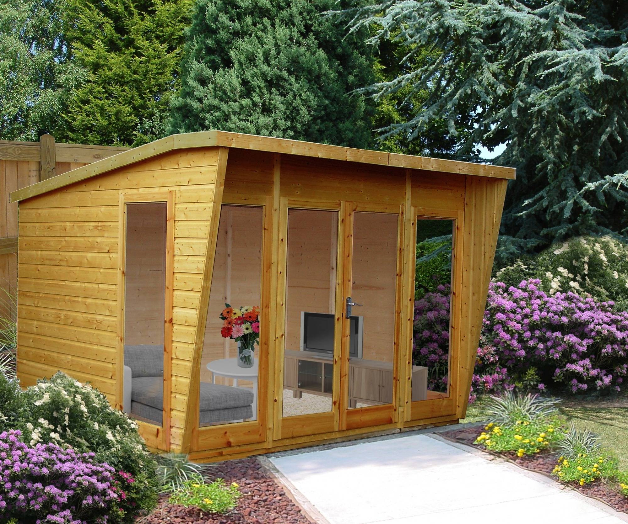 Shire Highclere Summerhouse 10ft x 10ft (3.00m x 3.00m) Price Comparisons | Compare The Build