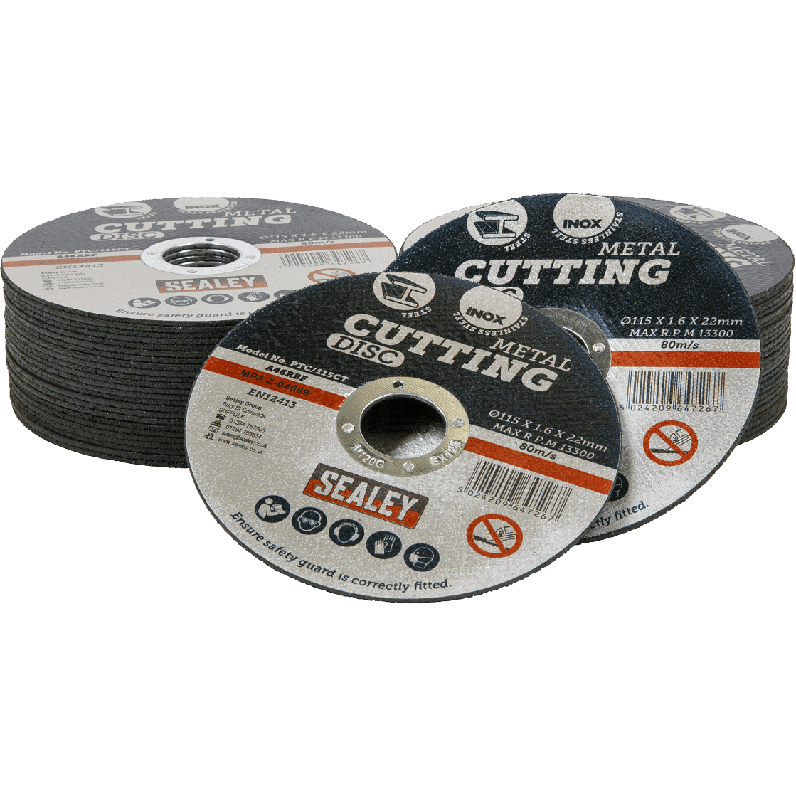 Sealey Metal Cutting Disc 115mm 1.6mm Pack of 50 | Compare The Build