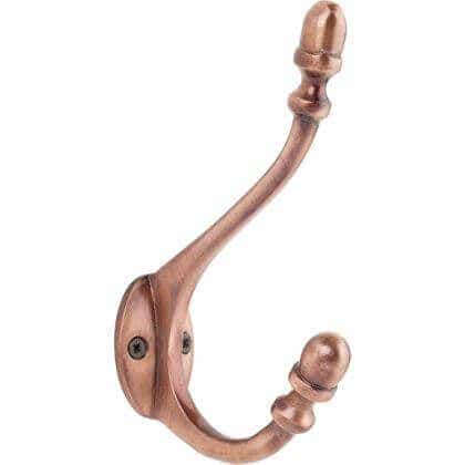 Copper Decorative Tipped Hat &amp; Coat Hook - Wall/Door Mountable - Decohooks Price Comparisons | Compare The Build