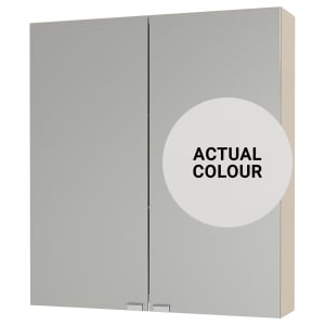 Duarti By Calypso Beaufort 600mm Slimline Mirrored 2 Door Wall Hung Unit - Grey Varnish Price Comparisons | Compare The Build