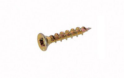 Rapidrive Pz Double-Countersunk Yellow-Passivated Steel Screw (Dia)4mm (L)25mm, Pack Price Comparisons | Compare The Build