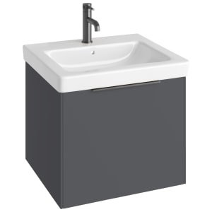 Abacus Concept Matt Grey S3 Vanity Unit & Basin - 600mm Price Comparisons | Compare The Build