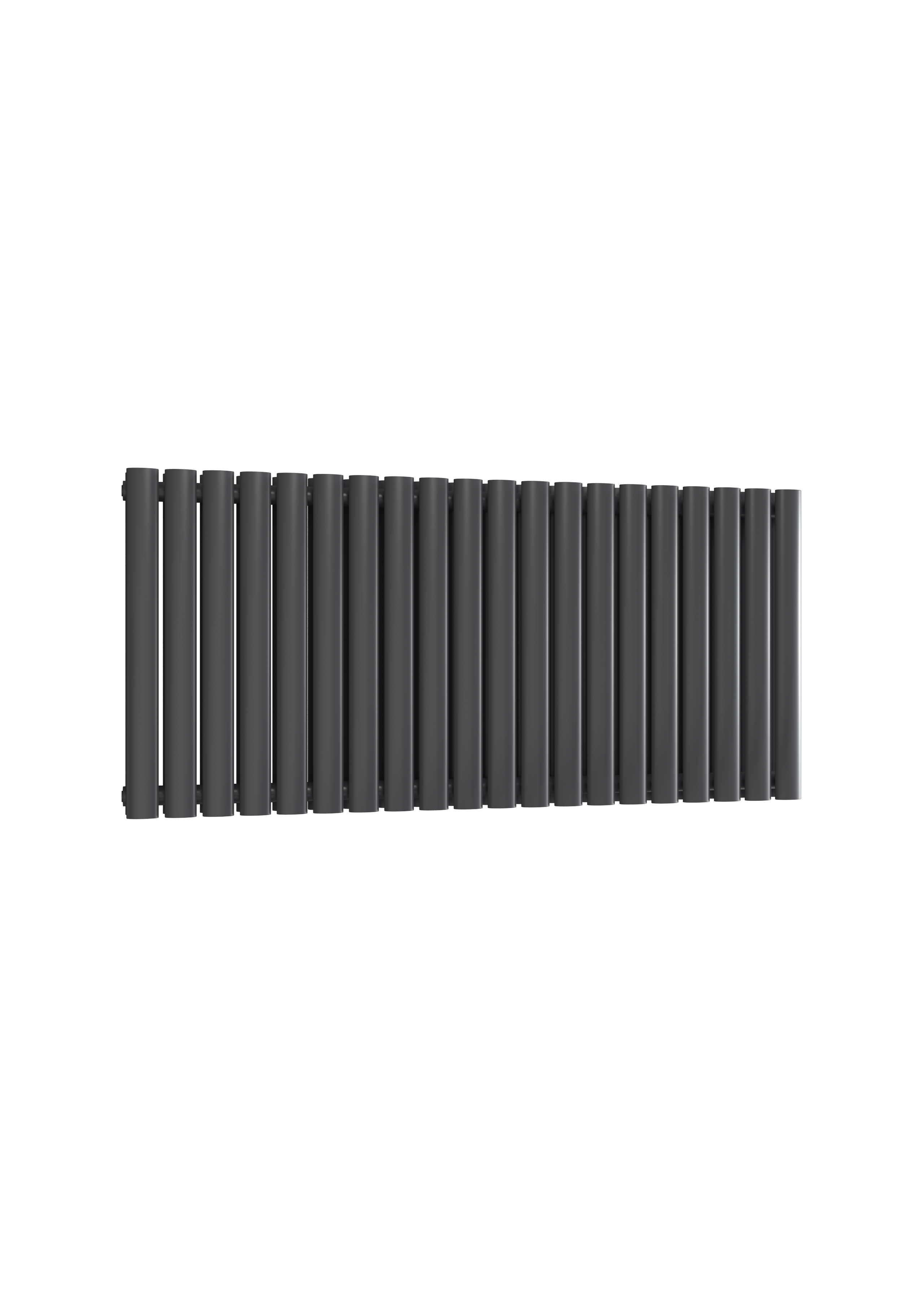 Reina Neva Horizontal Designer Radiator, Anthracite, 550mm x 1180mm | Compare The Build