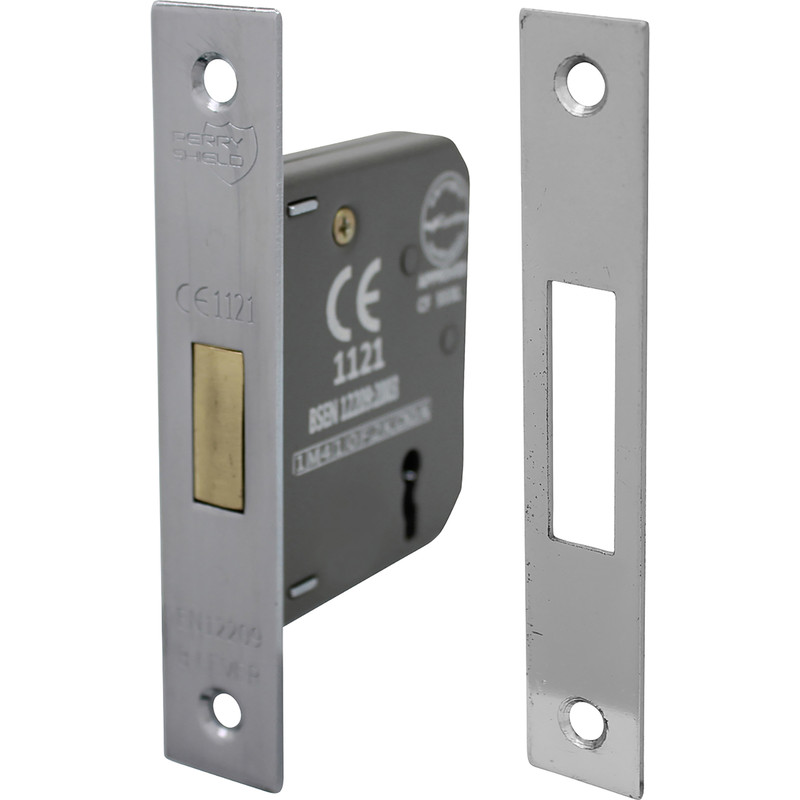 Perry 3 Lever Mortice Deadlock 63mm Nickel Plate in Silver Price Comparisons | Compare The Build