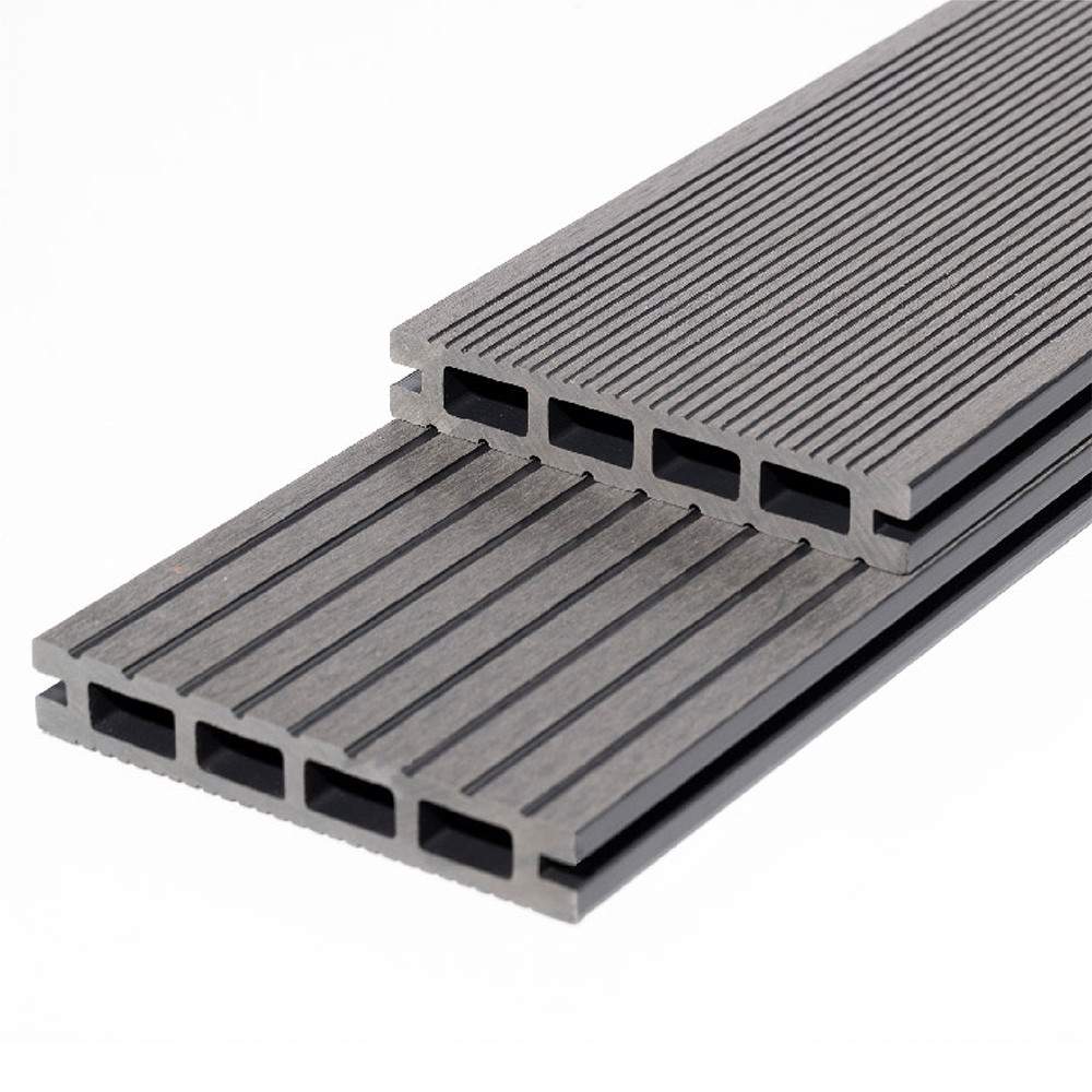 RynoTerraceDeck Classic Reversible Grooves Slate Decking Board - 3000mm Composite 57.2002 Price Comparisons | Compare The Build