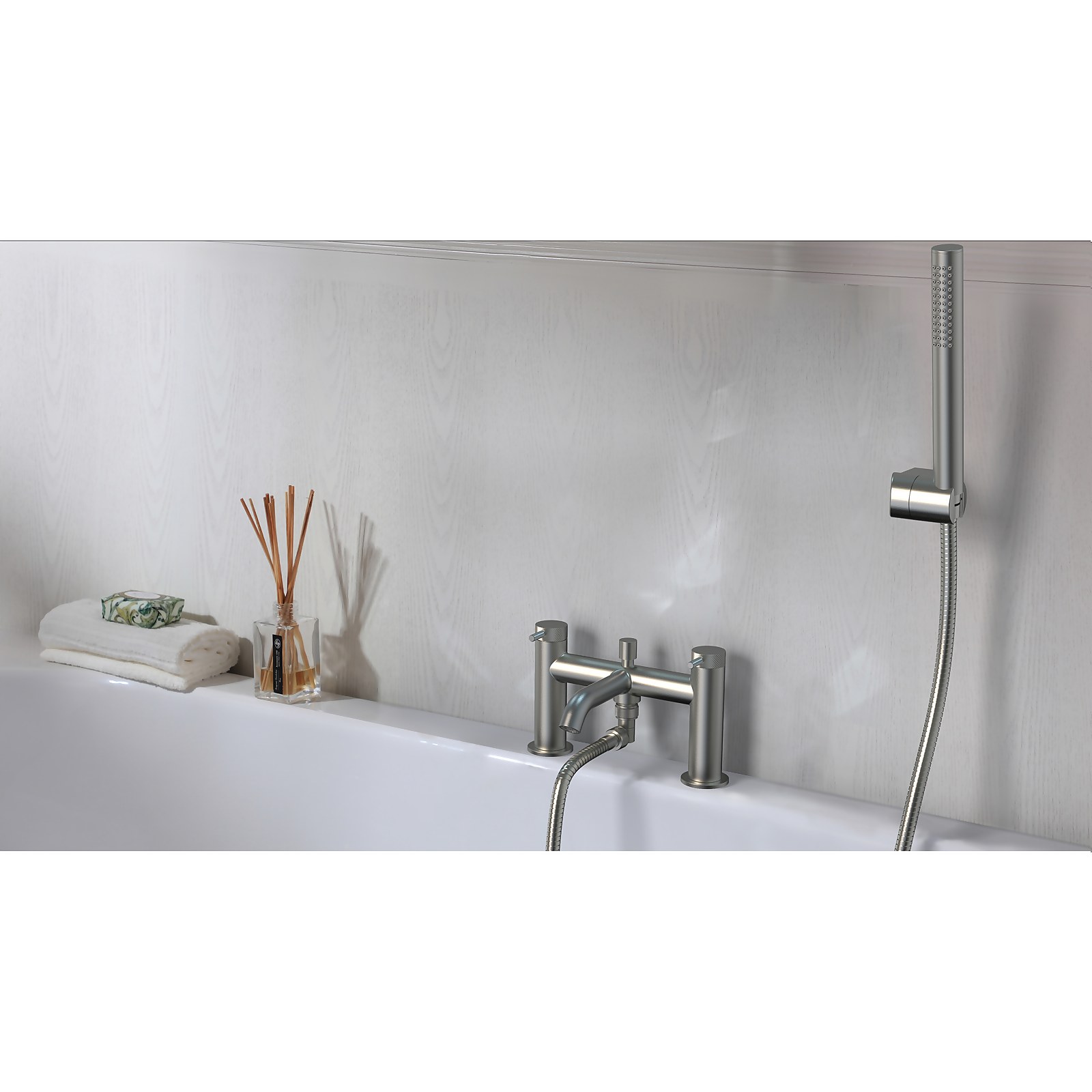 Knurled Bath Shower Mixer Tap - Brushed Brass Price Comparisons | Compare The Build