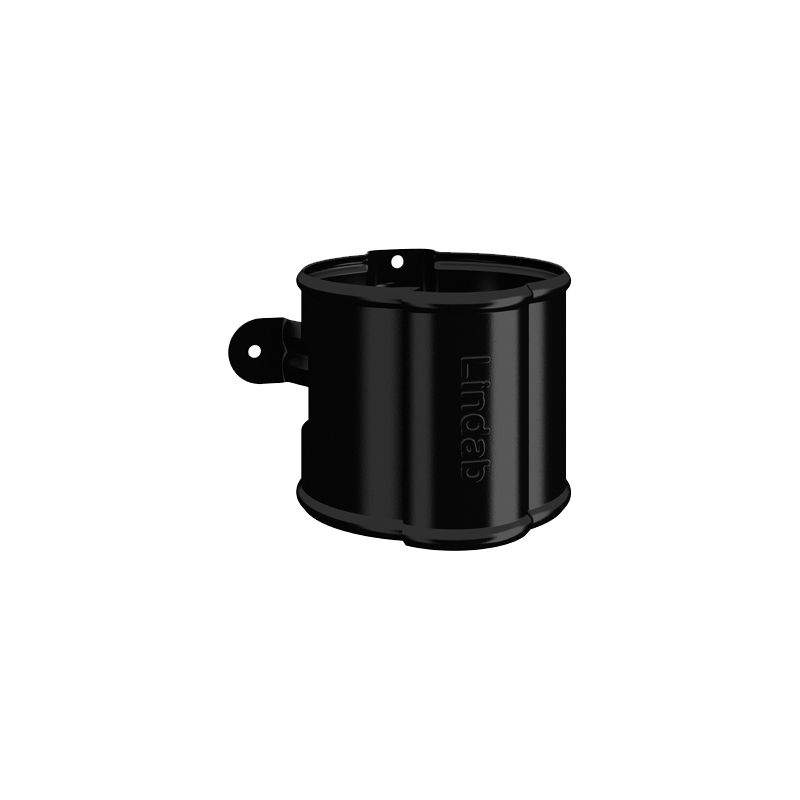 Lindab Steel Round Downpipe Bracket 120mm Painted Black Galvanised Steel SSVU120BK Price Comparisons | Compare The Build