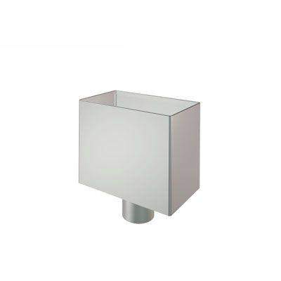Lindab Small Rectangular Steel Water Hopper Painted Silver Metallic 87mm Galvanised Steel VATKR87SM Price Comparisons | Compare The Build