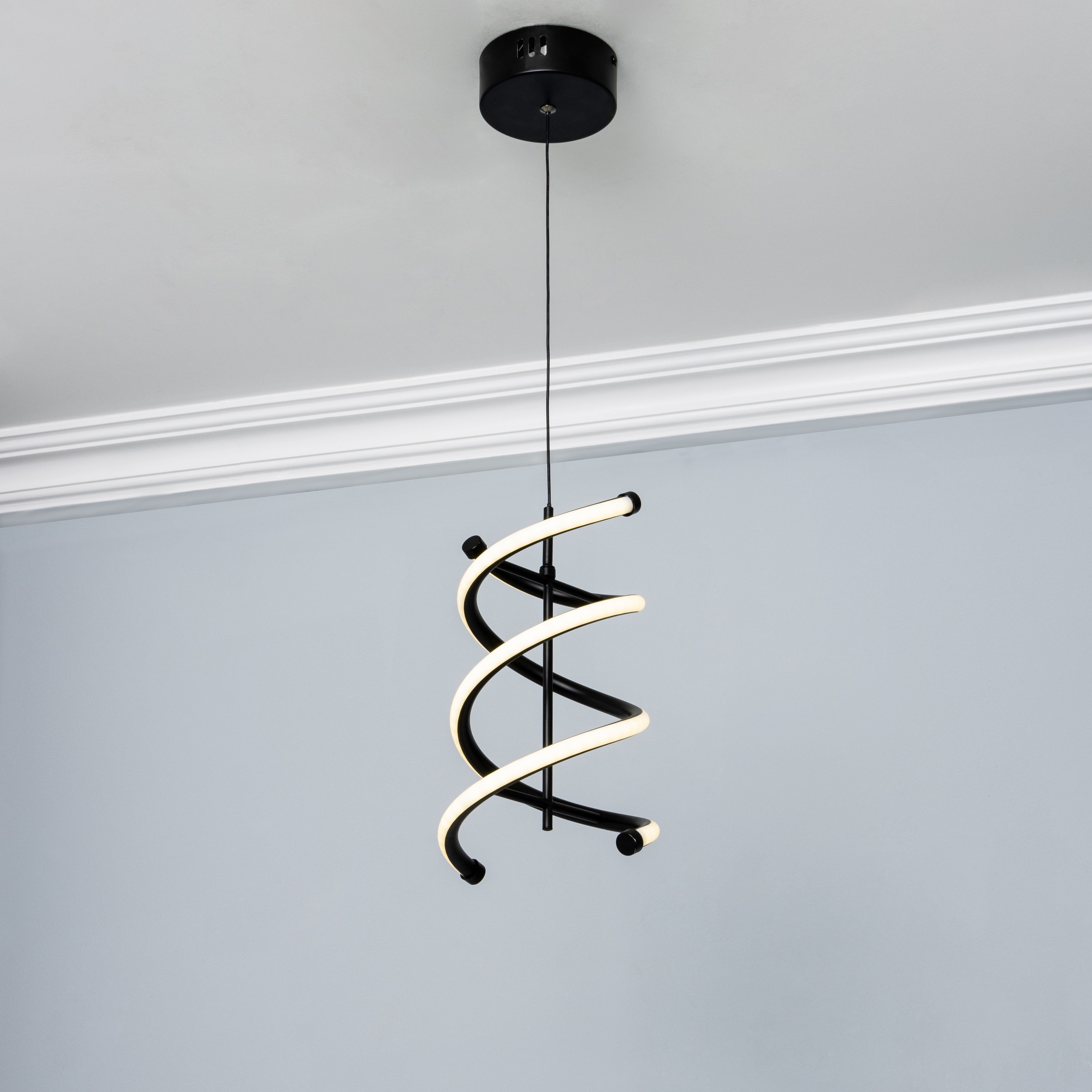 Inlight Bask Matt Black Pendant Ceiling Light, (Dia)150mm Price Comparisons | Compare The Build