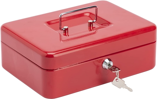 Burg Wächter 10" Money Cash Box, Red Price Comparisons | Compare The Build