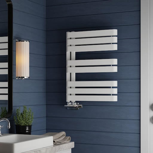 Terma Warp S Heated Towel Rail Matt White 655 x 500mm Price Comparisons | Compare The Build