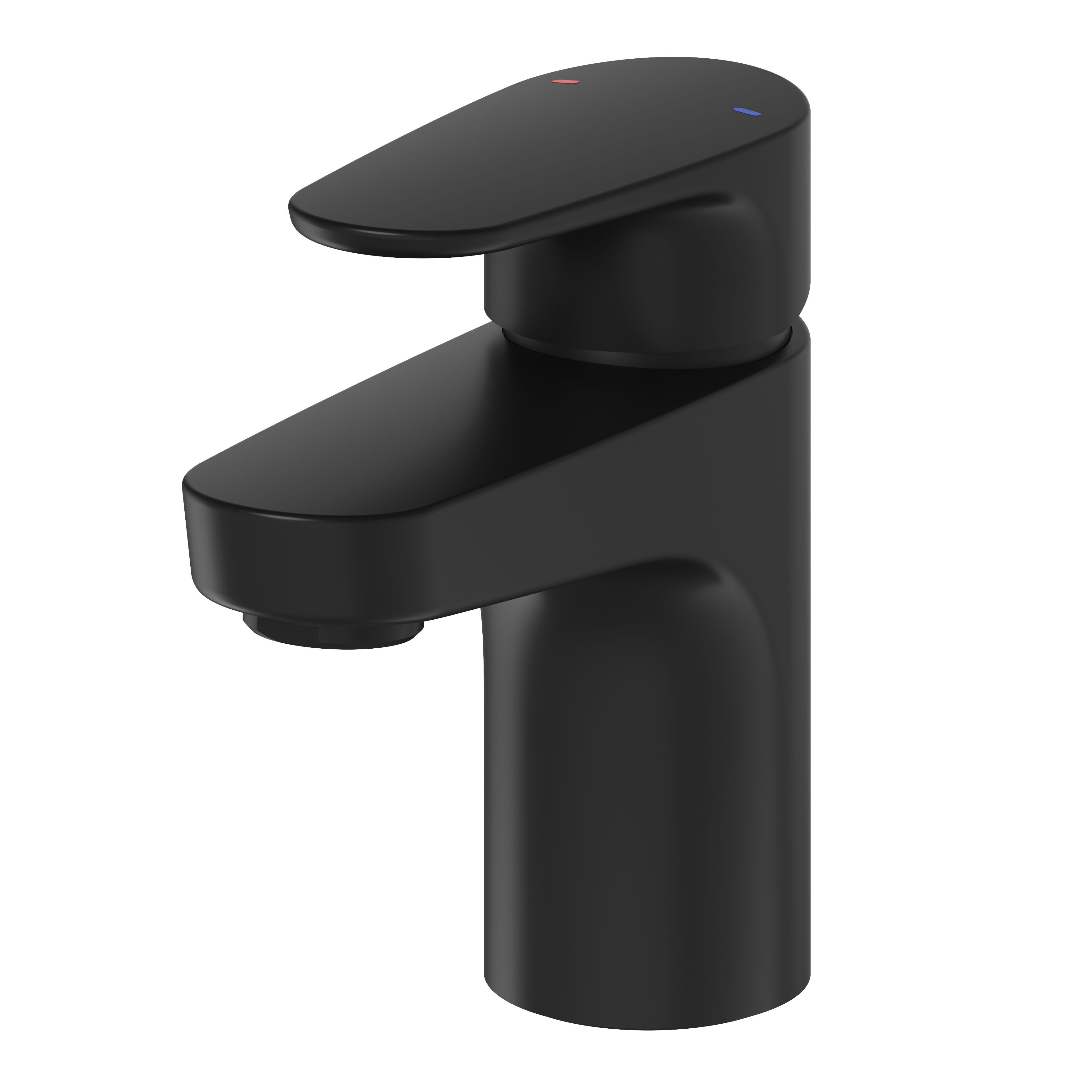 GoodHome Cavally 1 Lever Single-Flow Matt Black Small Basin Mono Mixer Tap Price Comparisons | Compare The Build