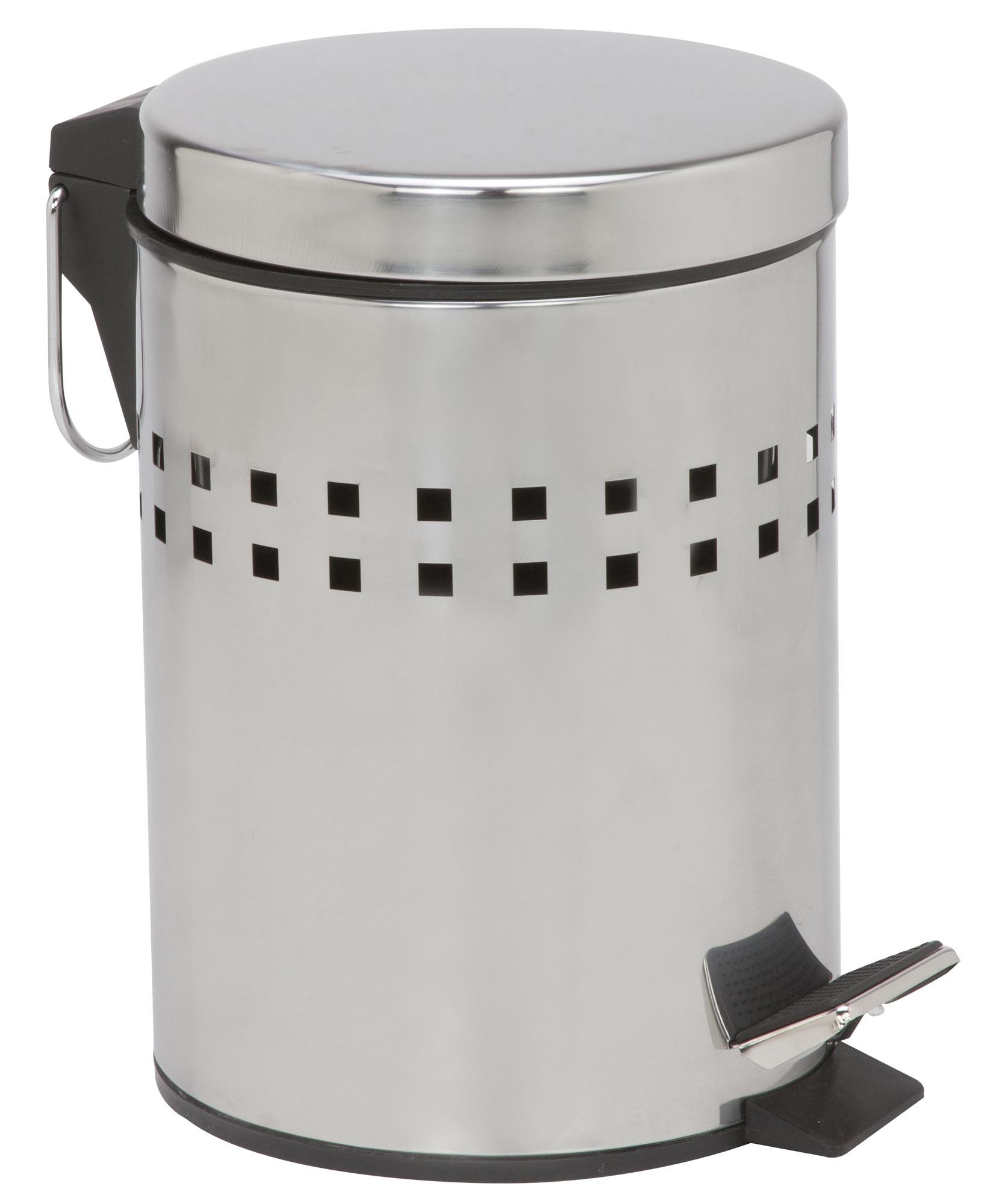 Cooke & Lewis Chrome Effect Steel Circular Pedal Bin, 3L | Compare The Build