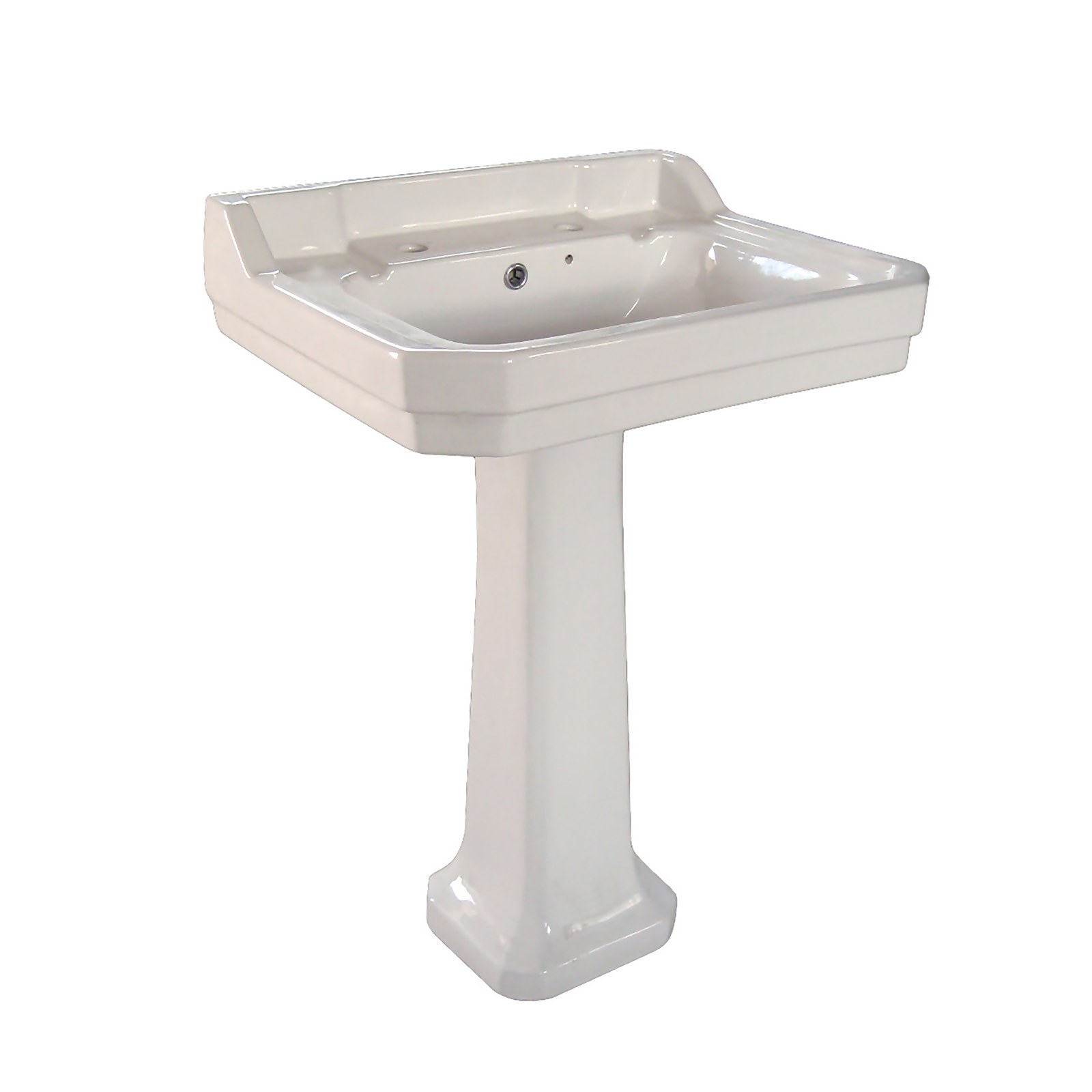 Bathstore Whitechapel Basin and Pedestals - 2 Tap Holes Price Comparisons | Compare The Build