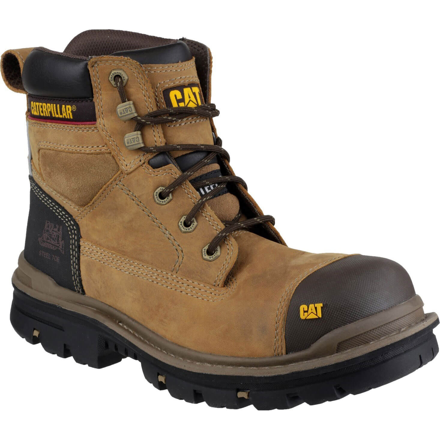 Caterpillar Mens Gravel Safety Boots Beige Size 8 Price Comparisons | Compare The Build