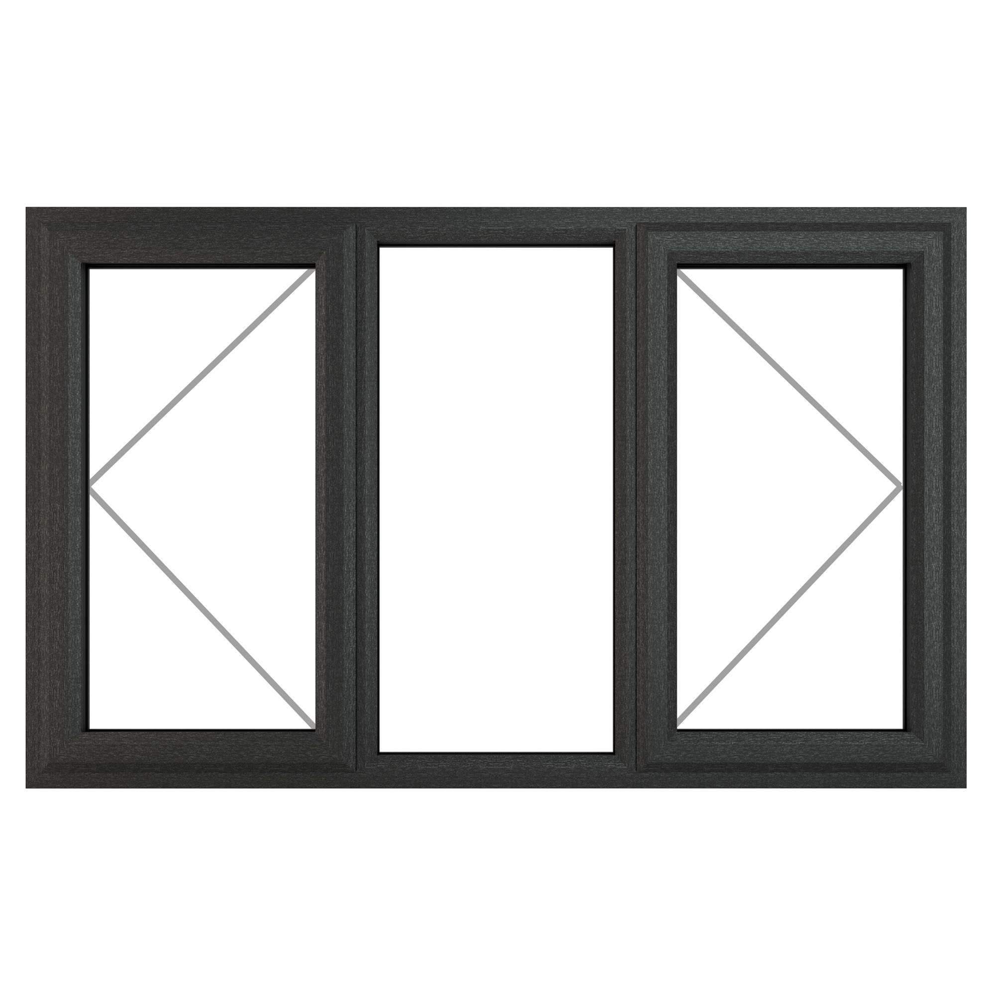 GoodHome Clear Double Glazed Grey Upvc Lh & Rh Window, (H)1115mm (W)1770mm Price Comparisons | Compare The Build