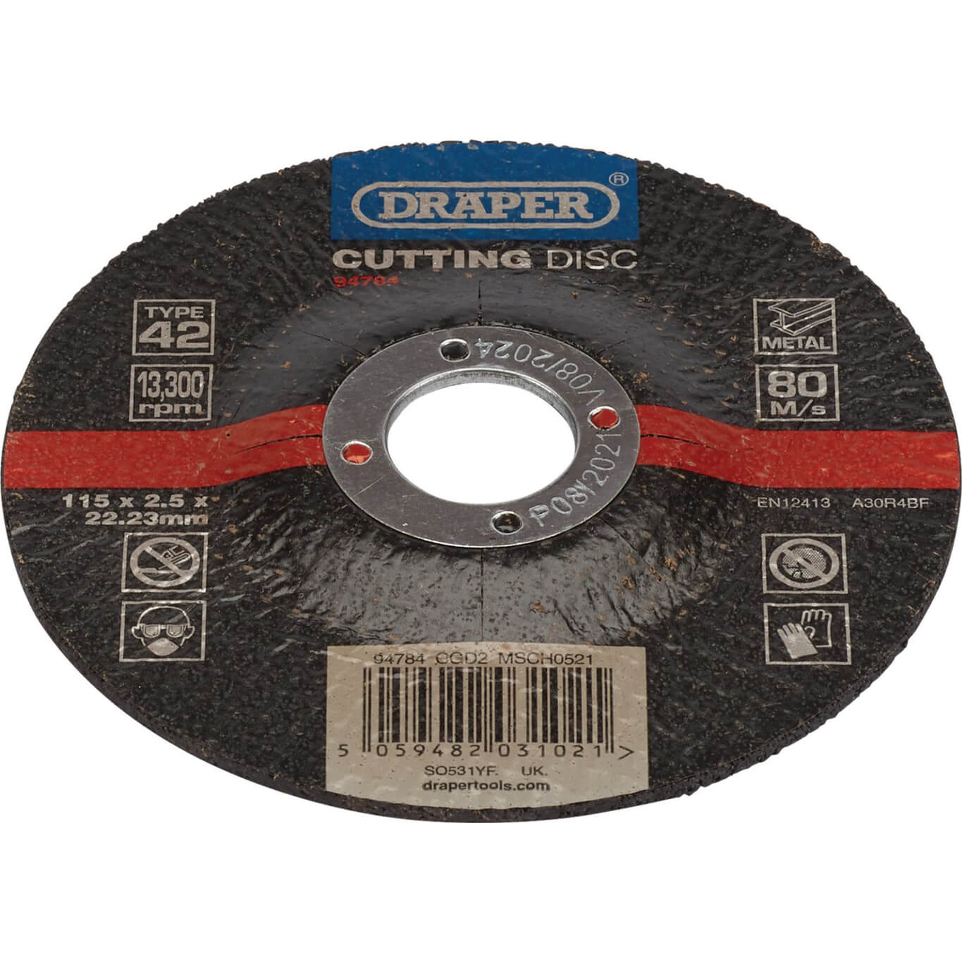 Draper DPC Depressed Centre Metal Cutting Disc 115mm 2.5mm 22mm | Compare The Build