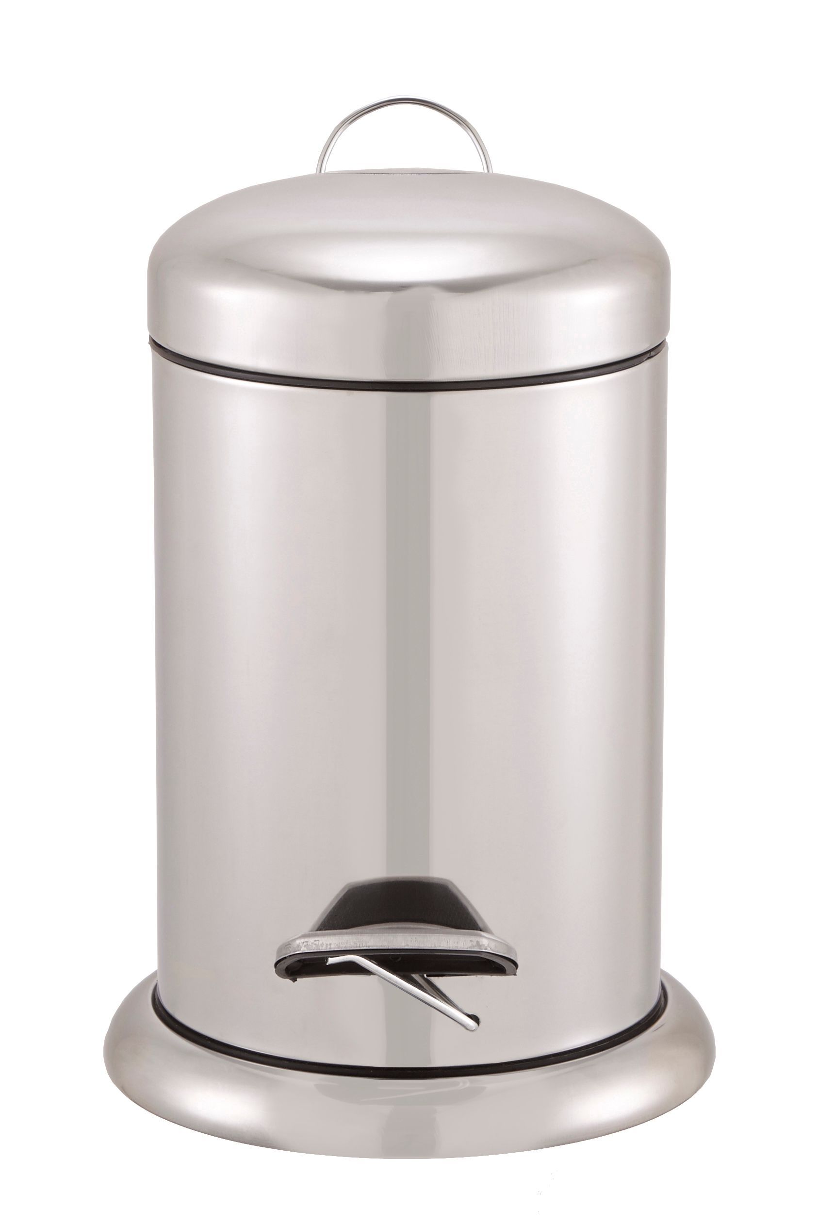 Cooke & Lewis Korana Metal Stainless Steel Round Bathroom Pedal Bin, 3L Price Comparisons | Compare The Build