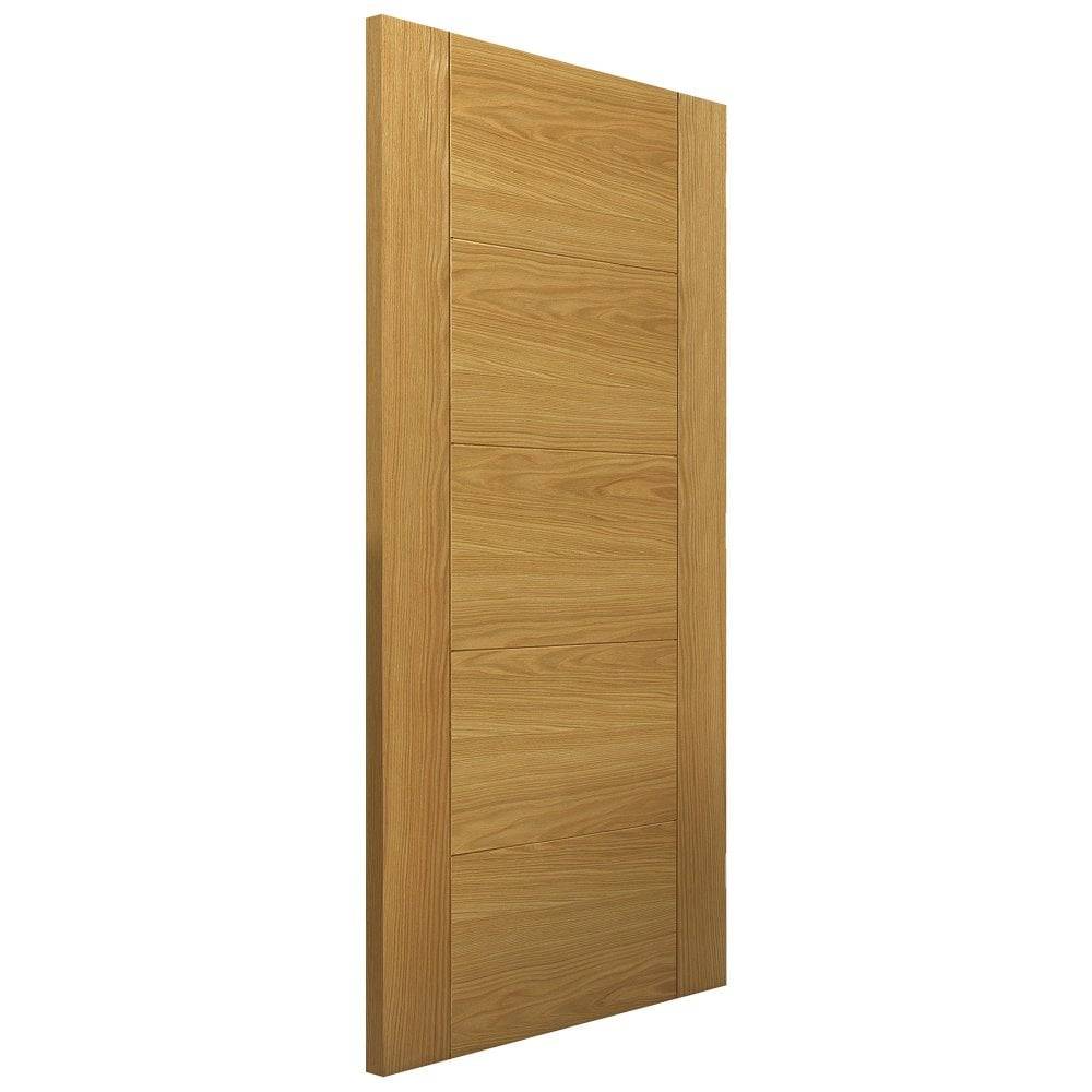 JB Kind Internal Oak Veneer Tigris Oak Fully Finished 5P FD30 Door 1981mm x 610mm x 44mm (78" x 24") Price Comparisons | Compare The Build