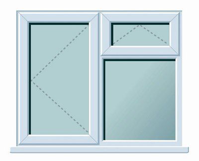 Frame One Clear Double Glazed White Pvcu Lh Window, (H)1120mm (W)1190mm Price Comparisons | Compare The Build