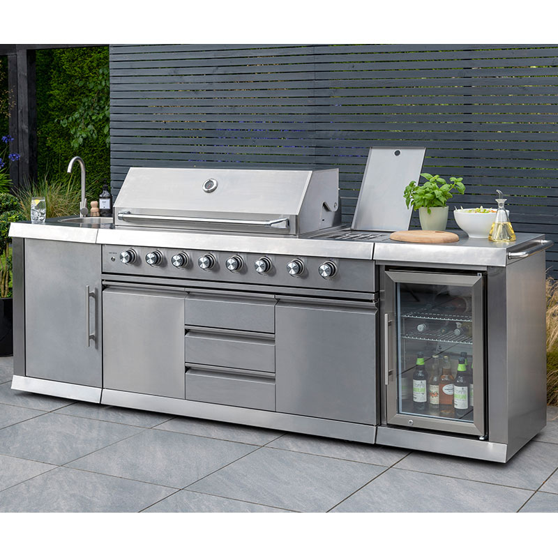 Norfolk Grills Absolute Pro 6 Burner Luxury Gas BBQ Grill + Kitchen | Compare The Build