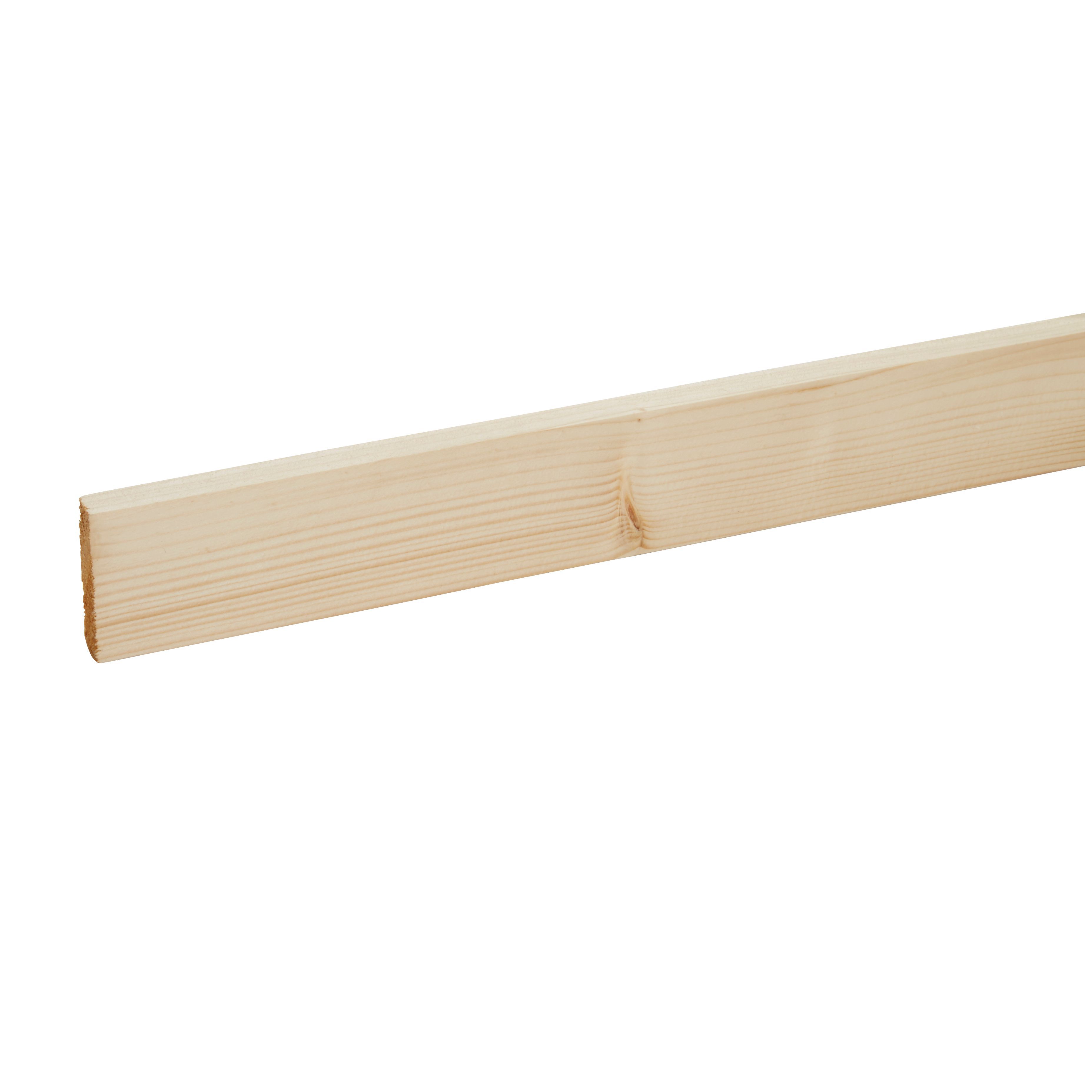 Smooth Planed Square edge Whitewood spruce Stick timber (L)2.4m (W)44mm (T)12mm Price Comparisons | Compare The Build