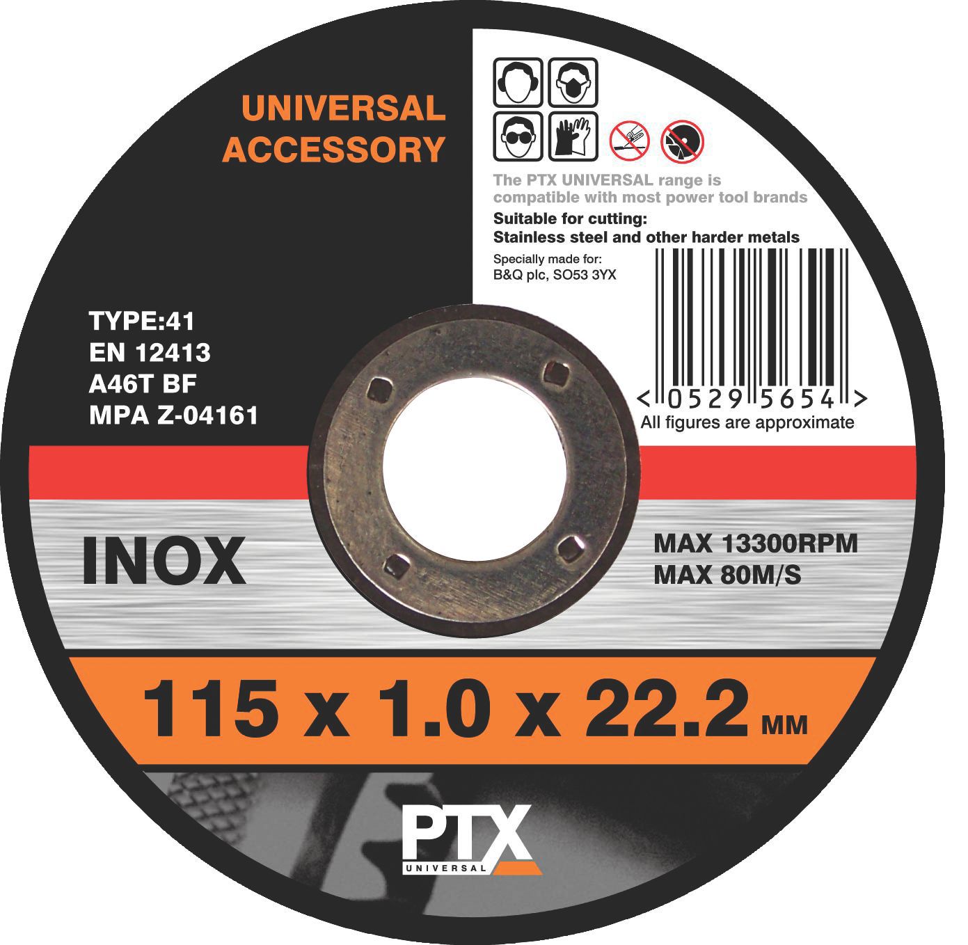 Ptx (Dia)115mm Straight Cutting Disc Price Comparisons | Compare The Build