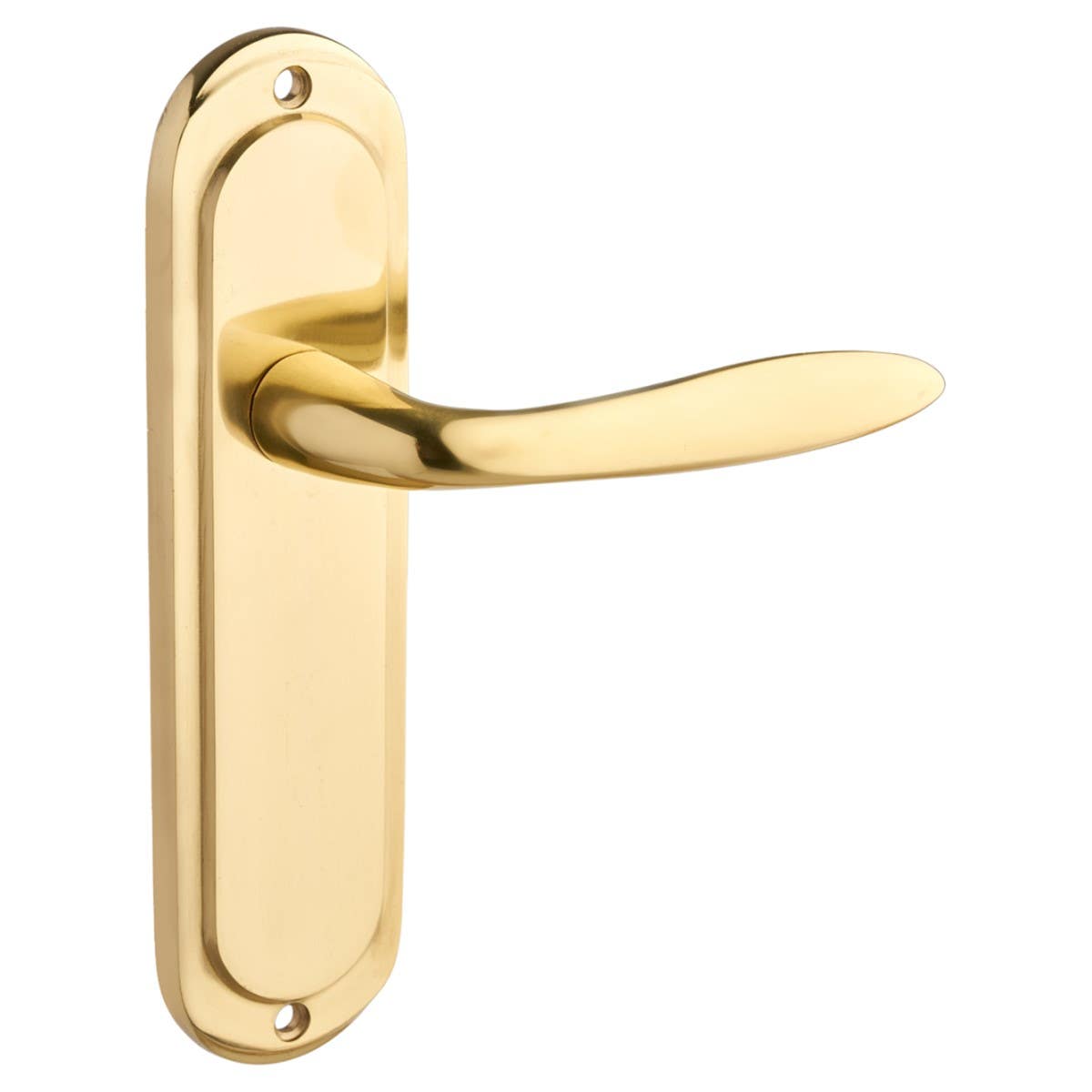 Mocho Solid Polished Brass Internal Lever Latch Door Handle - Pair - Designer Levers | Compare The Build