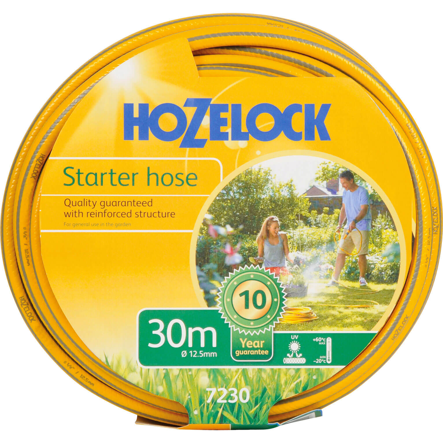 Hozelock Starter Hose Pipe Set 1/2" / 12.5mm 30m Grey & Yellow Price Comparisons | Compare The Build