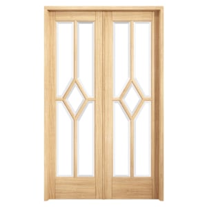LPD Internal Reims Room Divider W4 Pre-Finished Oak Solid Core Door - 1246 x 2031mm Price Comparisons | Compare The Build