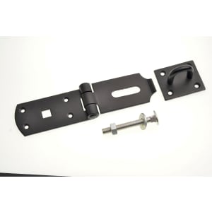 Wickes Heavy Duty Door Hasp & Staple - Black 203mm Price Comparisons | Compare The Build