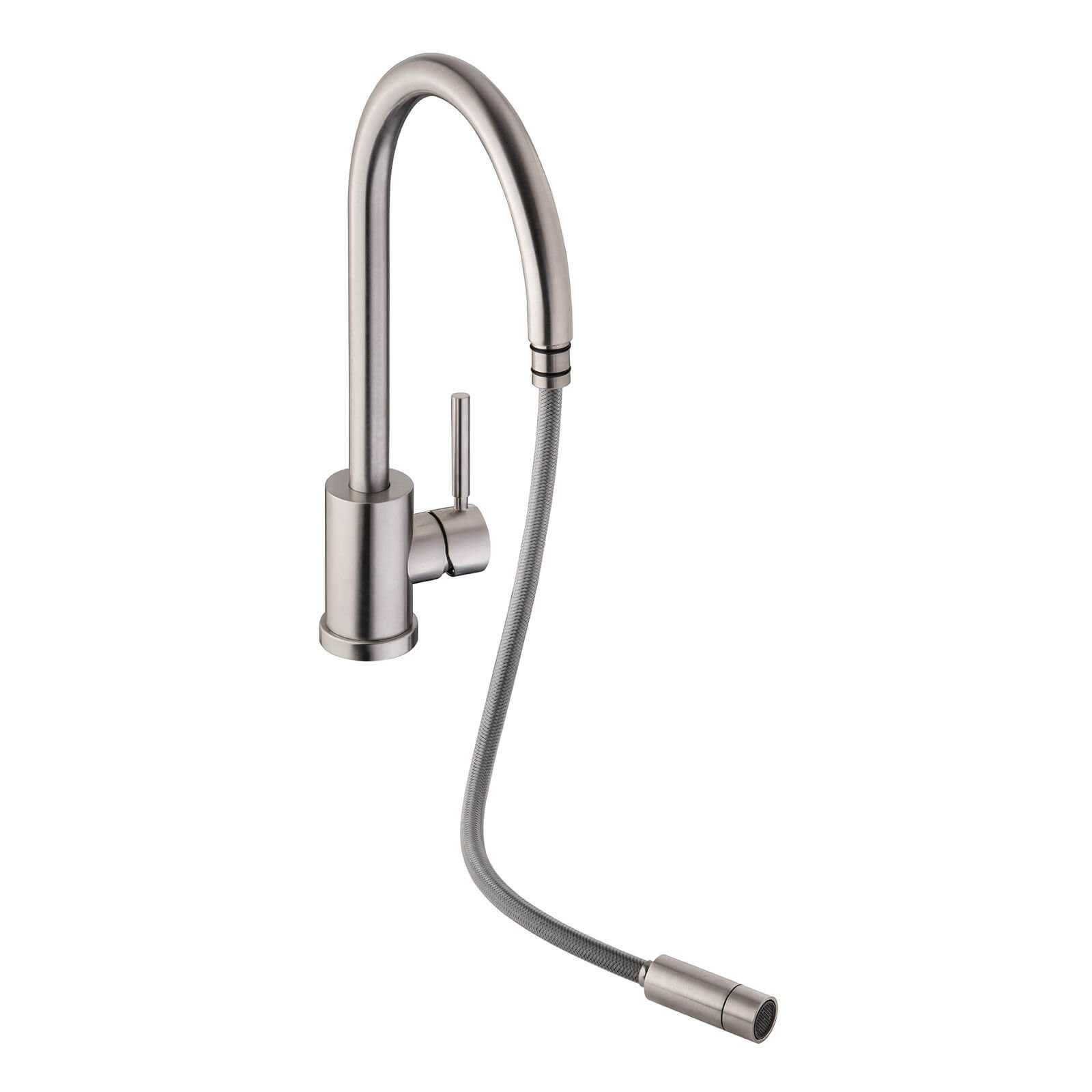 Reach Single Lever Pull Out Kitchen Tap - Brushed Price Comparisons | Compare The Build