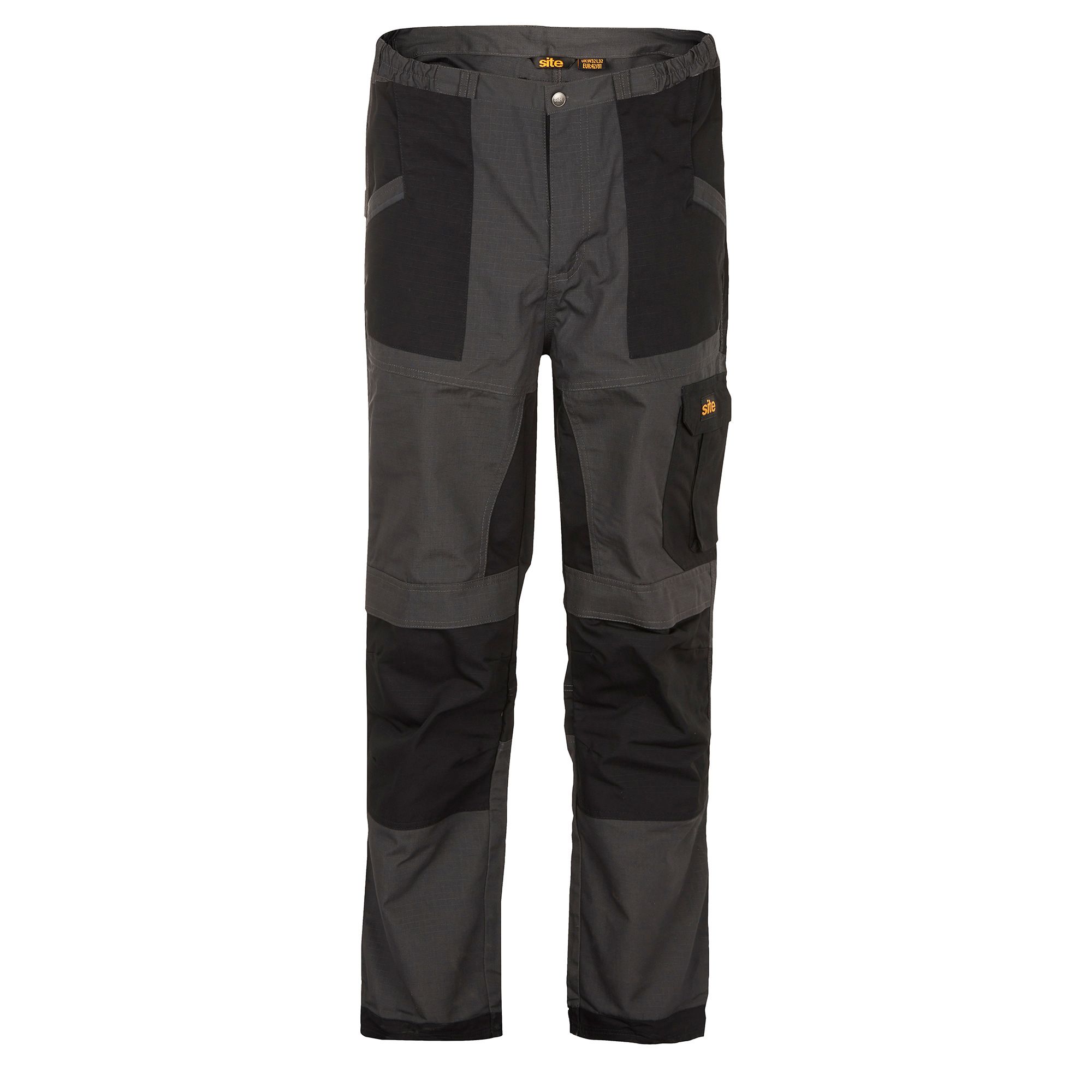 Site Black & Grey Men's Multi-Pocket Trousers, W32" L32" Price Comparisons | Compare The Build