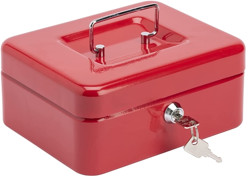 Burg Wächter 8" Money Cash Box, Red Price Comparisons | Compare The Build