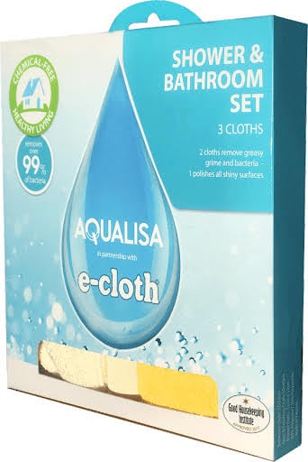 Aqualisa e-Cloth Bathroom and Shower Cleaning Kit - Three Pack (Clean & Polish) | Compare The Build