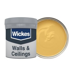 Wickes Vinyl Matt Emulsion Paint Tester Pot - Mustard Yellow No.511 - 50ml Price Comparisons | Compare The Build