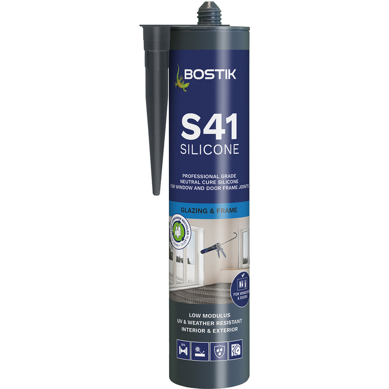 Bostik S41 Window & Door Frame Silicone 310ml in Anthracite Price Comparisons | Compare The Build